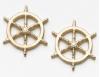 Gold Ship Wheel Earring Gold Ship Wheel Earring