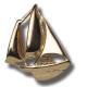 Yawl Tie Tack/Lapel Pin-Vermeil Yawl Tie Tack/Lapel Pin-Vermeil