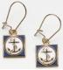 Enameled Anchor Earrings Enameled Anchor Earrings