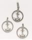 Anchor in Circled Rope -Silver Anchor in Circled Rope -Silver