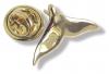 Whales Tail Tie Tack/Pin-Vermeil Whales Tail Tie Tack/Pin-Vermeil