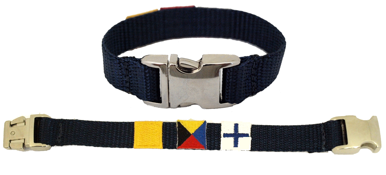 Nautical Code Flag Bracelet, Personalized Nautical Code Flag Bracelet, Personalized